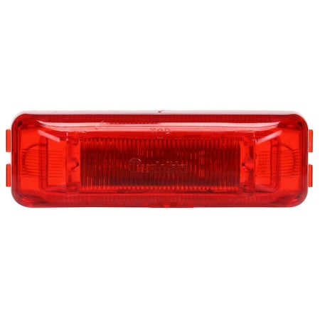 Truck-Lite 19 Series, Led, Red Rectangular, 2 Diode, Marker Clearance Light, P2, Fit 'N Forget M/C, 12V 19350R